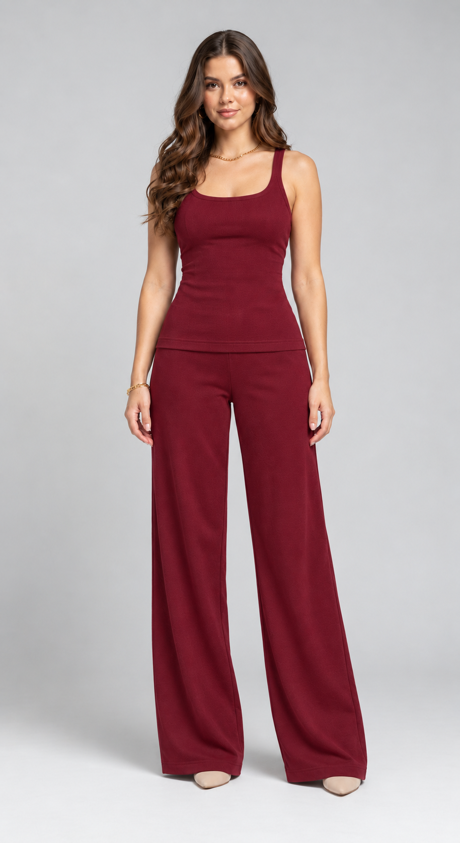 WFH Tank Set - Burgundy