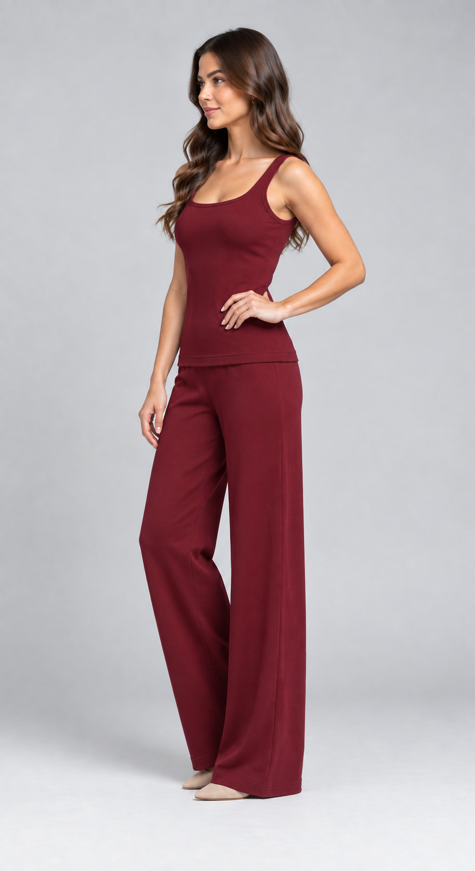 WFH Tank Set - Burgundy