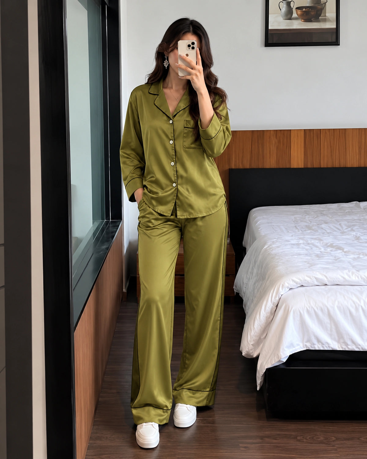 Pause Pyjama Set - Olive