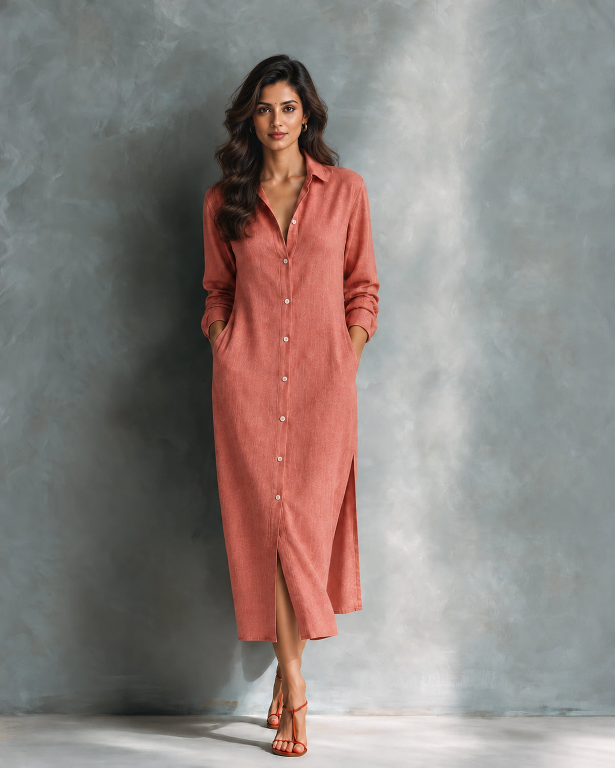Breeze Shirt Dress - Rosewood