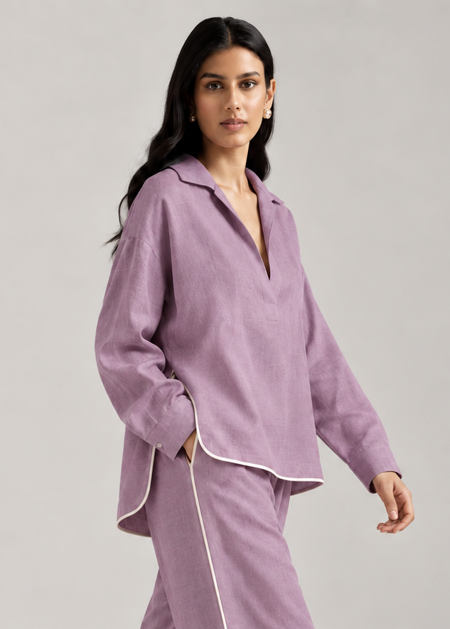 Golden Hour Top - Dusty Lilac