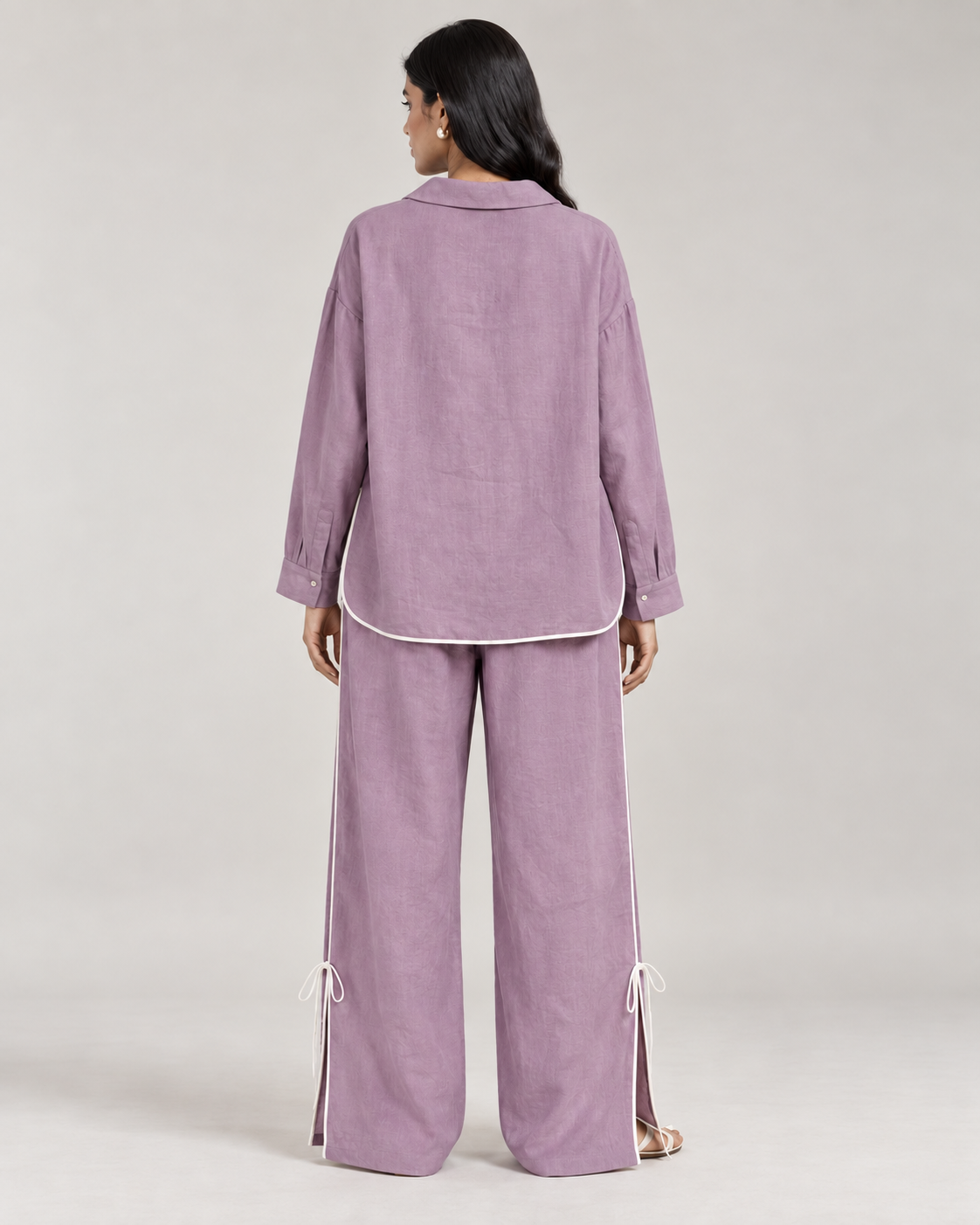 Golden Hour Pants in Dusty Lilac - back view