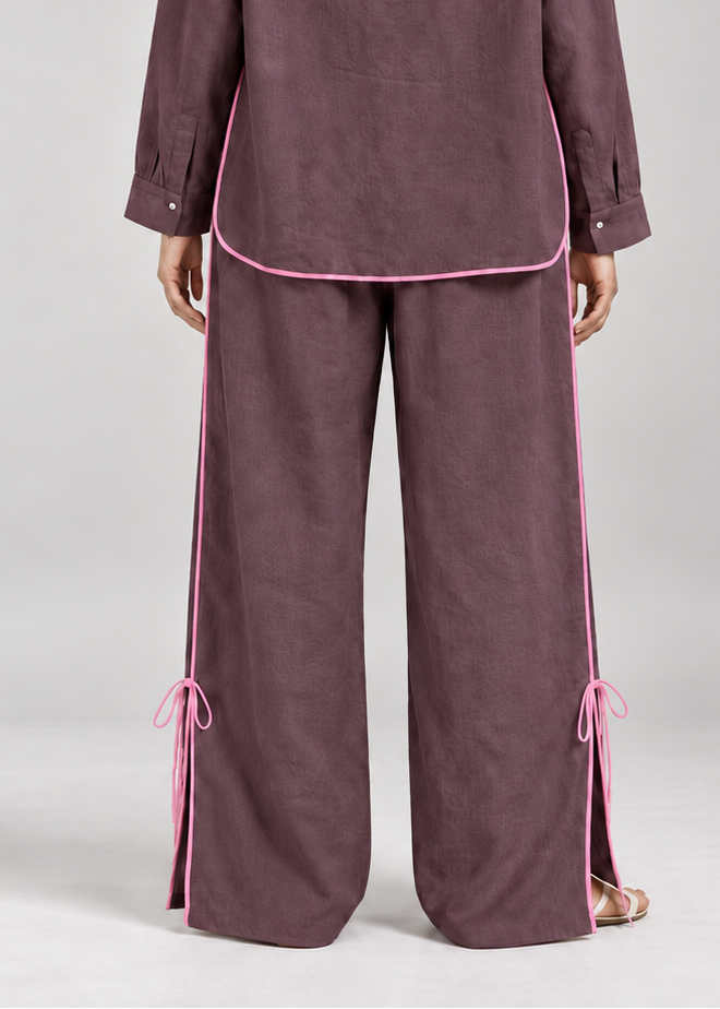 Golden Hour Pants in Plum - back view