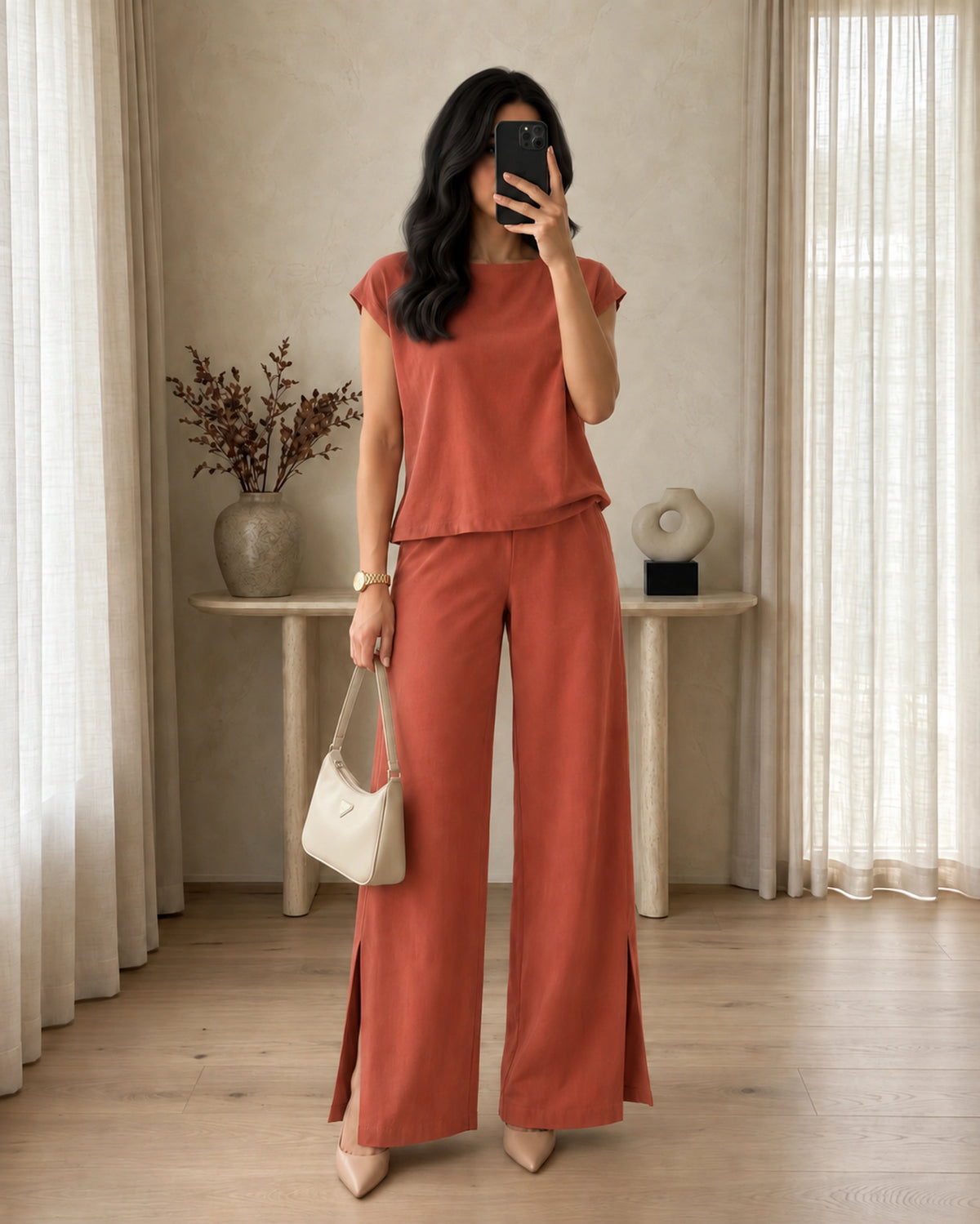 Ease Lounge Set - Coral