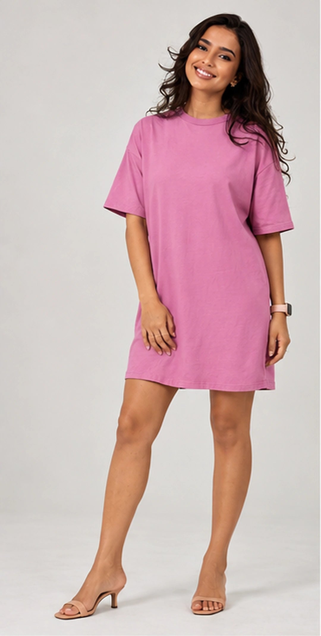 Snug Oversized Dress - Mellow Mauve